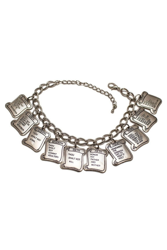 Commandments Charm Bracelet in Sterling Silver