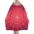 thumbnail image 1 of Couverture Toile d'Araignée Rouge pour Femmes et Hommes Adultes Surdimensionnée Couverture Portable Douce et Chaude, 1 of 8