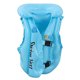 thumbnail image 2 of Traje de baño inflable con flotador para niños pequeños con hebilla de liberación rápida, chaleco de natación para niños de 3 a 8 años, talla mediana M, azul, 2 of 14