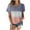 Pink, variant on asdoklhq Juniors Plus Tops & T-Shirts,Women's Printing Round Neck Loose Short Sleeve T Shirt Pullover Tops Blouse