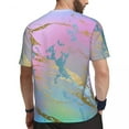thumbnail image 3 of T Shirt For Men Glod Metallic Gym Beach Girly Millennial Ombre Watercolor Casual Fashion Tshirt For, 3 of 7