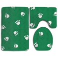 thumbnail image 1 of ABPHQTO Patas verdes navideñas Juego de alfombras de baño de 3 piezas Alfombra de baño Alfombra de contorno y tapa de inodoro ABPHQTO Cont-CHAPPLE-35186, 1 of 2