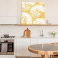 thumbnail image 5 of Framed Canvas Wall Art for Living Room Shell Wall Decor, Yellow Coastal Conch Ocean Marine Life Aesthetic Paintings for Bedroom Office Kitchen Bathroom, Ready to Hang Artwork Wall Pictures 8x8 Inch, 5 of 9