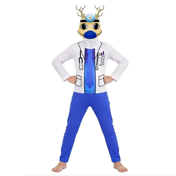 Animal Hospital Anomaly Costume Halloween Cosplay, 2026 Anomaly Game Character Jumpsuit with Mask, Halloween Party Wear