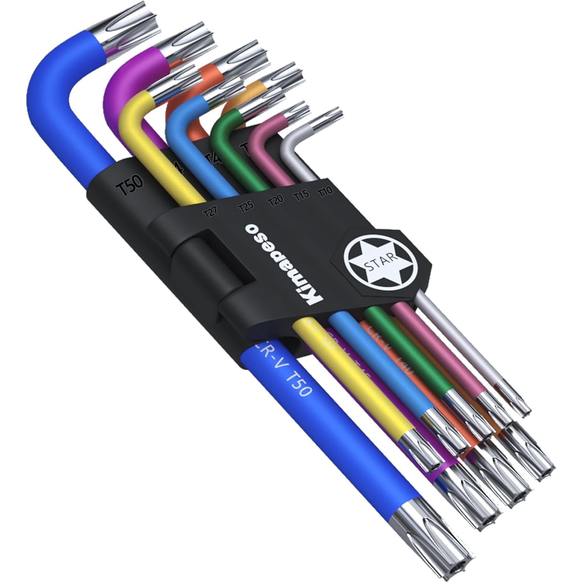 wqlpp-9 PCS Torx Allen Wrench Set Star Allen Key Tools Colored