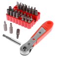 thumbnail image 1 of 34Pcs Security Bit Set Metal Safety Screwdriver Bit Set with Ratchet Wrench 1 Inch Long Tamper Proof Hex + Torx + Tri-Wing + Star + Spanner Magnetic Tips  Impact Driver Bit Set, 1 of 8