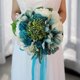 thumbnail image 2 of Artificial novia rosa margaritas celebración ramo seda cinta boda flores Sunnimix Flores de la boda, 2 of 8