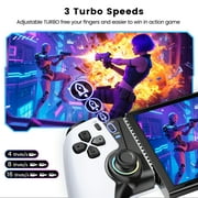 Mobile Game Controller for iPhone/Android, Compatible with Switch/Oled/Switch 2,with Hall Joystick, Turbo, RGB, Compatible with Xbox Cloud, Steam Link, MFi