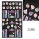 thumbnail image 1 of Nail Stickers, 3D Nail Stickers, 3-Pack Floral Nail Stickers, DIY Nail Art, 1 of 5