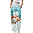 thumbnail image 2 of JingHai Christmas Sweatpants for Women Fleece Lined Sweatpants Women Baggy Pull on High Waisted Joggers Athleisure Warm Trouser Sweat Pants with Pocket-Multicolor XL, 2 of 6