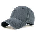 thumbnail image 1 of Men's New Fashion Vintage Denim Baseball Cap Trucker Hiking Accessories Women's Trendy Simple Luxury Design Travel Sport Fit Hat56-61cm adjustable Gao Jinjia LED, 1 of 2