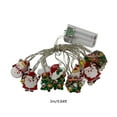 thumbnail image 3 of Father Christmas String Lights - 300ft LED Multicolor Fairy Lights with 20 Bulbs, Battery-Powered for Indoor/Outdoor, Patio & Room Decorations, Bendable Holiday Garland, 3 of 6