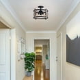 thumbnail image 5 of BESTOMINE Flush Mount Ceiling Light Fixture,3-Light Rustic Farmhouse Light Fixtures for Living Room,Kitchen,Bedroom,Foyer,Hallway, 5 of 9