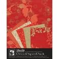 thumbnail image 1 of Pack de Papier Déco Encre Noire-Rouge Chinaberry DP-704, 1 of 2