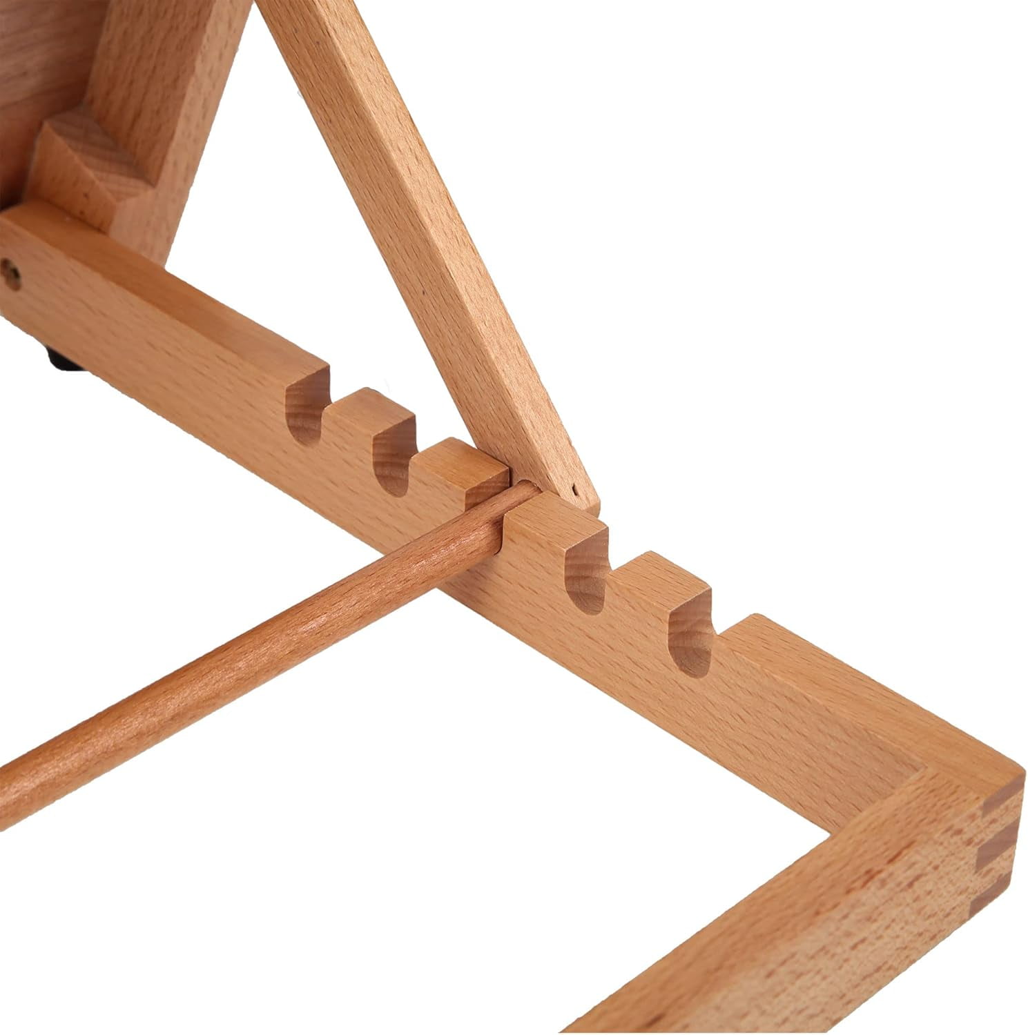 LAVFOX 5-Position Adjustable Wood Drafting Table Easel, 16.5 x 12 Inches Drawing and Sketching Board, Folding Tabletop Desk Easel Stand for Artists and Students, Natural Wood