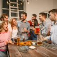 thumbnail image 5 of HUASHENG Wooden Beer Mug Cribbage Board Game 2 In 1 Drinking Game Set With Storage Portable Pub Board For Adults, 5 of 5