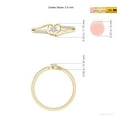 thumbnail image 6 of Angara Ring - Diamond Promise Ring for Women in 14K Yellow Gold - April Born Jewelry | 2.5mm Natural Diamond Heart Promise Ring (Ring Size = 8.5), 6 of 10