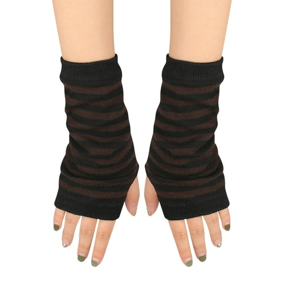 Winter Fingerless Gloves for Women Men Long Fingerless Arm Warmers with Thumb Openings for Indoor Work Outdoor Walks and Flexible Cold Weather Styling Womens Gloves