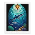 thumbnail image 5 of Paint by Numbers Kit for Adults, Stained Glass Shark Ocean Scene Paint by Numbers, Easy Paint by Numbers Kit for Adults Beginner, DIY Adult Paint by Number Kits on Canvas, 12x16in Home Decor, 5 of 7