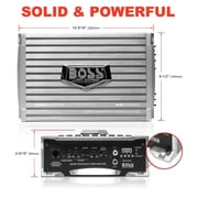 BOSS Audio Systems AR1500MK مكبر صوت السيارة ، 8 مجموعة أسلاك القياس - 1500 إخراج عالي ، 2 / 4 Ohm Stable ، Class AB ، Monoblock ، Mosfet Power Supply ، Remote Subwoofer Control ، Stereo