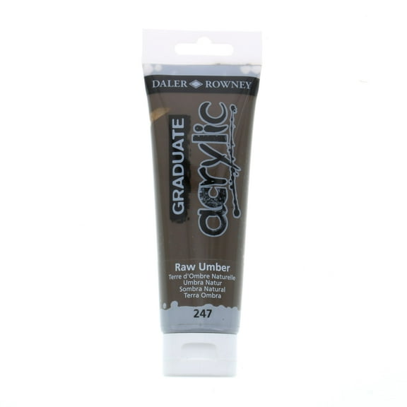 Daler-Rowney Graduate Acrylic, 120ml Tube, Raw Umber