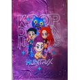 thumbnail image 1 of Exclusiva! Cobija Frazada Ultra Suave K-Pop Demon Hunters Guerreras Huntrix Anime Tierno Lila, 1 of 1