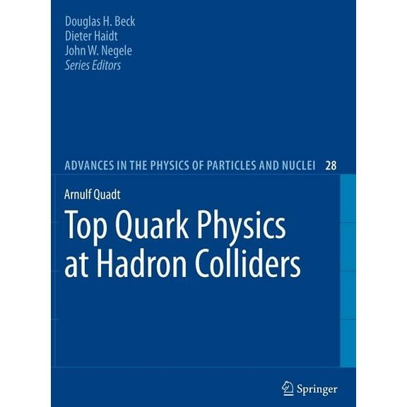 Advances in the Physics of Particles and Top Quark Physics at Hadron Colliders, Book 28, (Paperback)
