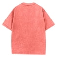 thumbnail image 5 of Oversized Tshirts for Men Acid Wash Loose Fit Cotton Basic T Shirts Gym Vintage Baggy Tees （Orange,5XL）, 5 of 5