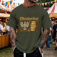 thumbnail image 2 of XIAOCHA Mens Oktoberfest Graphic Print T Shirt Short Sleeve Tees Holiday Crewneck Tops, 2 of 4