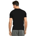 thumbnail image 3 of Men's Soft 100% Cotton Heavy Weight Crew Neck Short Sleeve T-Shirt, Black M, 1 Count, 1 Pack, 3 of 3