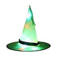 thumbnail image 2 of Maojin Decoración de Halloween Sombrero Brillante de Halloween Fiesta de Adultos para niños Fiesta de Baile Vestir Sombrero de Bruja, 2 of 2
