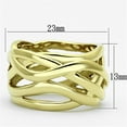 thumbnail image 2 of Luxe Jewelry Designs Women's Gold Ion Plated Freeform Style Stainless Steel Ring - Size 7 (Pack of, 2 of 4