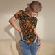 thumbnail image 3 of Balery Daisies Body de cuello redondo de manga corta para mujer Tops de manga corta Tops básicos-XX-Large, 3 of 7