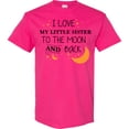 thumbnail image 3 of Inktastic I Love My Little Sister to the Moon and Back T-Shirt, 3 of 5