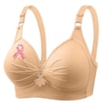 thumbnail image 4 of Ayfxijin Bras for Women No Underwire Bras Wireless Printing Gathered Together Large Size Daily Bra Underwear No Rims, 4 of 4