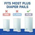 thumbnail image 4 of KeenEcho Diaper Pail Refill Bags (4 Pack) - Recycled Ocean Plastic - for Mini/Classic/Plus Diaper Pails, Holds Up to 1200/1980/2320 Newborn Diapers - Fresh Scent & Odor Control for Baby Parents, 4 of 8