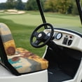 thumbnail image 6 of Pzuqiu Cow Sunflower Print 2-Piece Golf Cart Seat Covers - Breathable Washable Universal Seat Protector for Golf Lovers Gift, 6 of 10