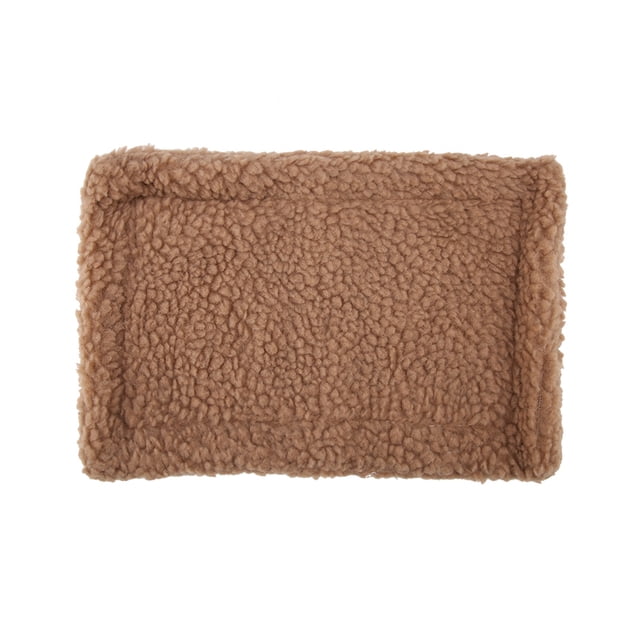 Estera de cama de erizo, conejillo de indias, cojín de felpa Rectangular, casa para mascotas hámster, nido, marrón claro