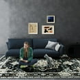 thumbnail image 3 of Rugs for Living Room 5x7 Area Rug Washable Non Slip Carpet Boho Floral Rug Stain Resistant Fade Resistant Floor Farmhouse Rug for Living Room, Bedroom, Dining Room, Home Offie, 3 of 11