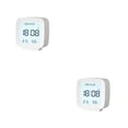 thumbnail image 2 of Reloj digital Bewildely LCD control de voz color sólido Blanco 2Conjunto, 2 of 6