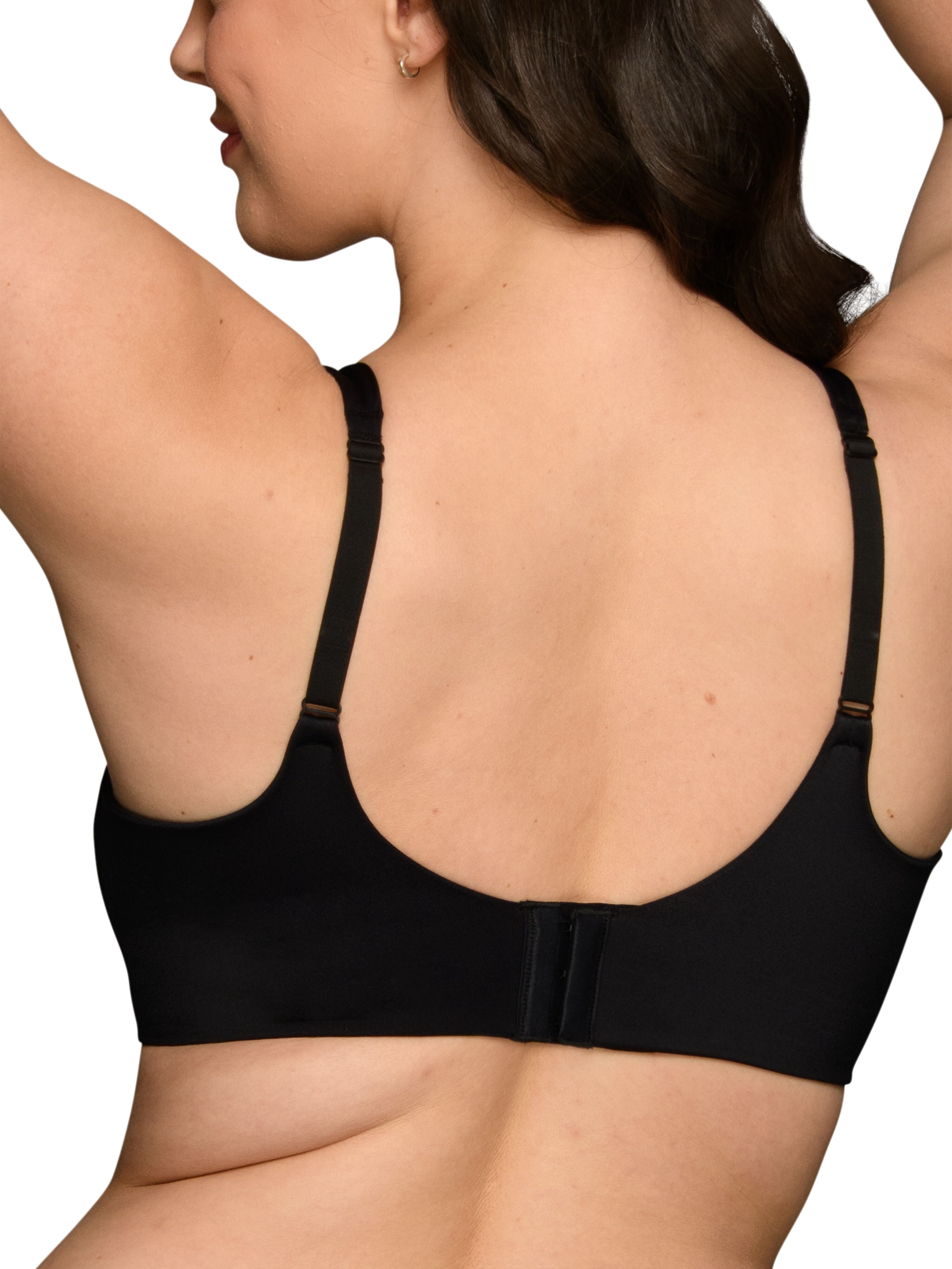 Vanity Fair Lingerie Women's Beauty Back Wireless Bra with Lift, Smoothing, Simple Sizing S-3XL, Style 72164