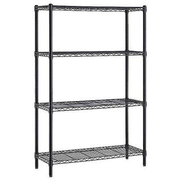 Whalen 4-Shelf Wire Unit 36"W Black (WS143654-4B)