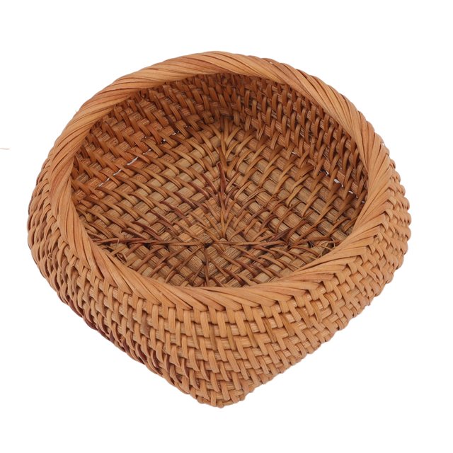 Rattan Storage Basket, Exquisite Wide Applications Hand Woven Rattan Basket For Living Room S,M,L