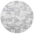 thumbnail image 2 of SAFAVIEH Bayside Lincoln Abstract Polyester Machine Washable Area Rug, Blue/Gray, 6'7" x 6'7" Round, 2 of 12