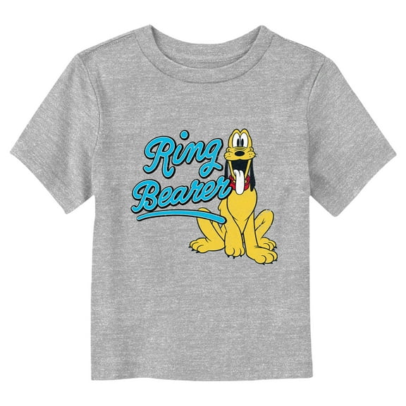 Toddler's Mickey & Friends Pluto Ring Bearer Graphic Tee Athletic Heather 5T