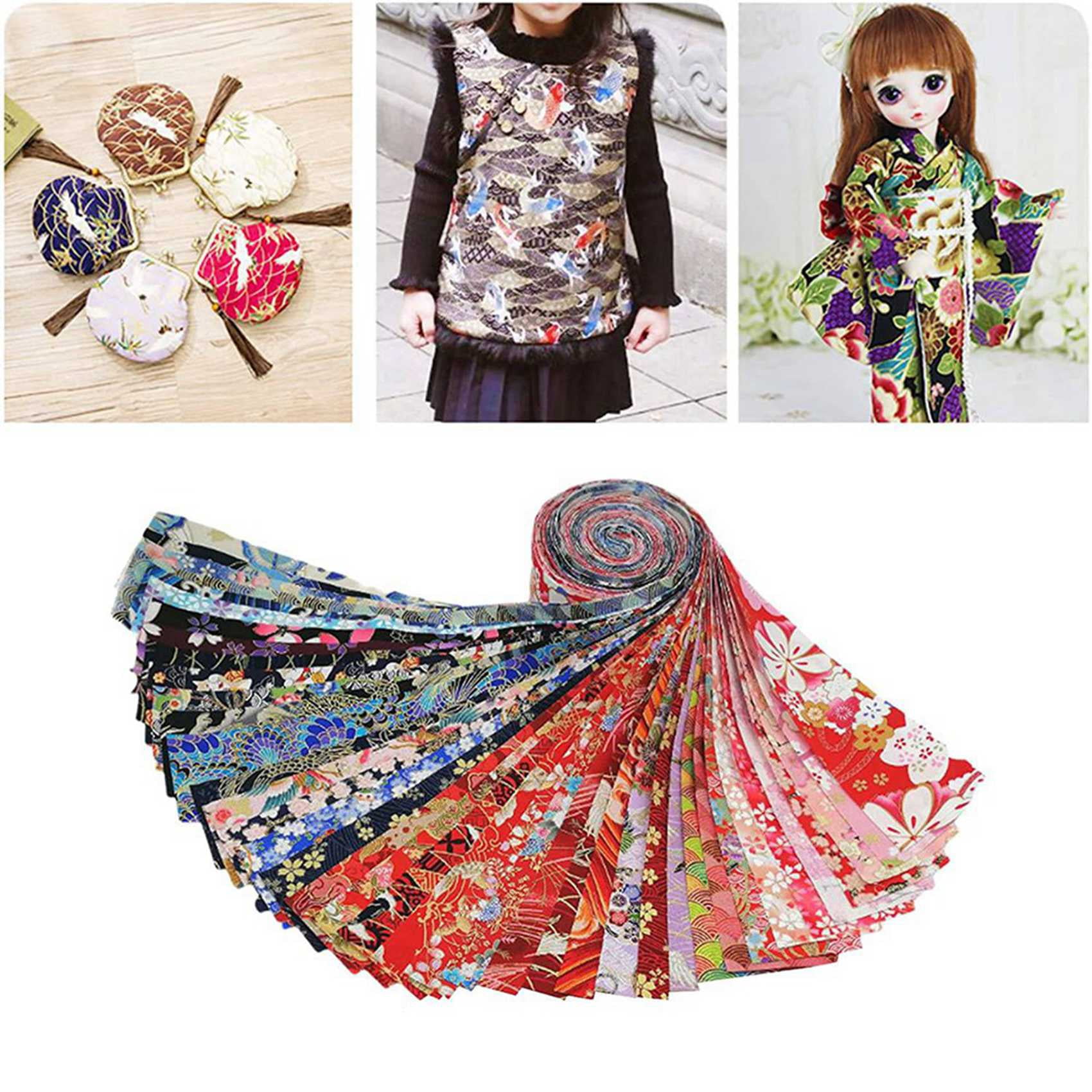 120 PCS Jelly Roll Cotton Fabric Quilting Strips DIY Sewing Craft Fabric Bundle Patchwork Supplies 6.5X50cm