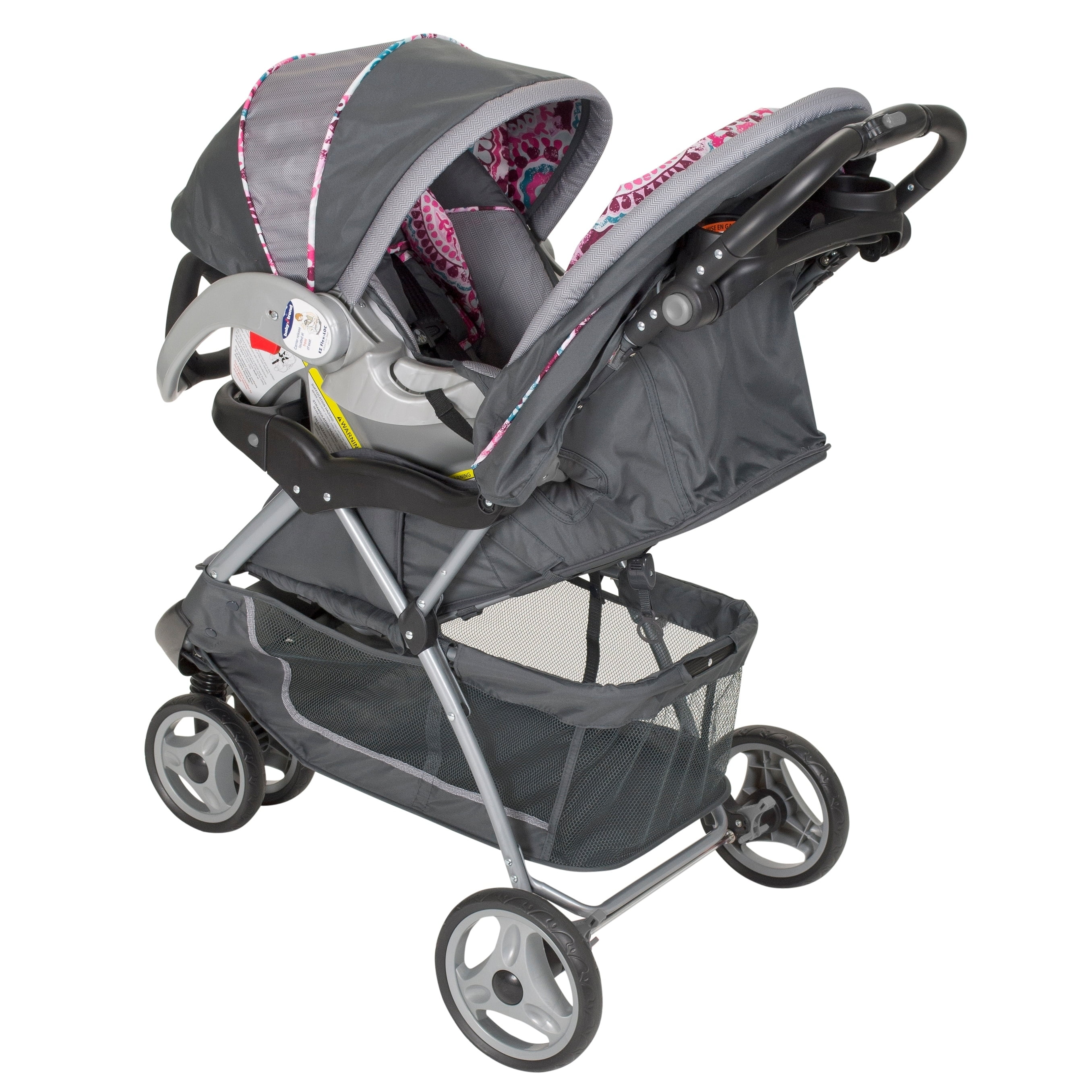 Baby Trend EZ Ride 5 Travel System, Floral Garden Pink 