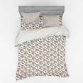 thumbnail image 2 of Ambesonne Fish Bedding Set 3 Pcs, Marine Cartoon Animal, Twin XL, White Blue Grey Orange, 2 of 3