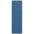 thumbnail image 5 of Ekena Millwork 15"W x 35"H True Fit PVC Horizontal Slat Framed Modern Style Fixed Mount Shutters, Sojourn Blue (Per Pair - Hardware Not Included), 5 of 9
