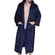 thumbnail image 2 of Guardurnaity Hombres Camisón Invierno Con Capucha Manga Larga SPA Albornoz Pijama azul SG, 2 of 6